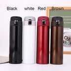 Students Go To School Thermos Cup Creative Bullet Cover Direct Drinking Water Cup Simple Solid Color Durable and Practical mbzr