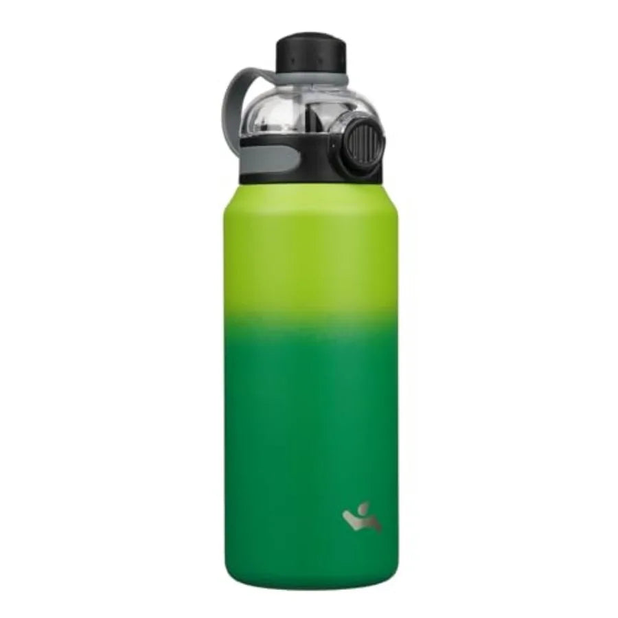 Insulated Stainless Steel Water Bottle with Straw Lid and Handle, Leakproof BPA-Free Double Wall Vacuum Bottle for Gym, Sports mbzr