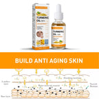 Turmeric Essence Oil Firming Tightening Fade Fine Lines Brighten Skin Tone Remove Melanin Deeply Moisturizing Facial Serum Oil mbzr