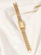 1pc Elegant Fashion Luxury Diamond-Decorated Bracelet Watch For Women, Gift For Birthday, Holiday