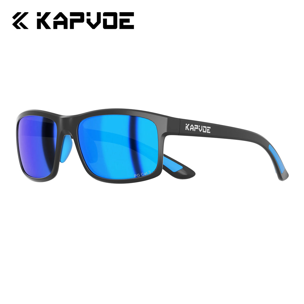 KAPVOE Anti-Glare Polarized Cycling Sunglasses Fashion Men Women Ultralight Fishing Glasses MTB Bicycle Marathon Sports Glasses Large-Frame Sports Running UV400 Goggles