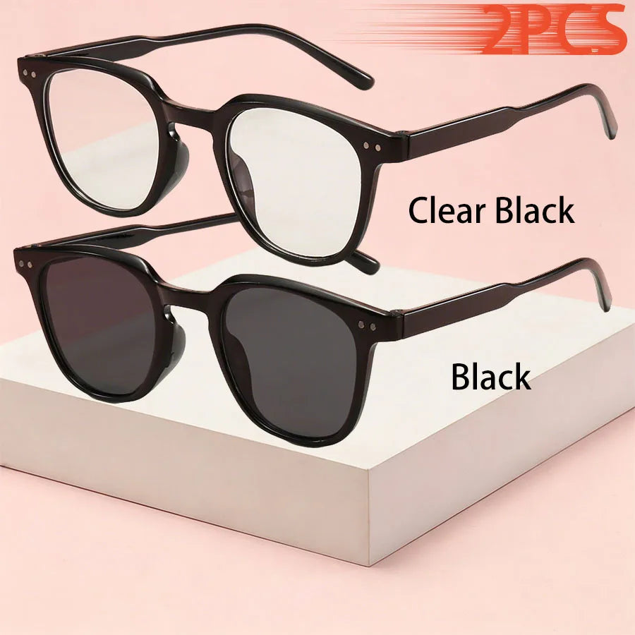1-2PCS Fashion Small Round Unisex Cartier Glasses Blush Gradient Lenses Sunglasses For Women Men Classic Metal Decoration Sun Glasses Outdoor Driving Shade Sunglasses