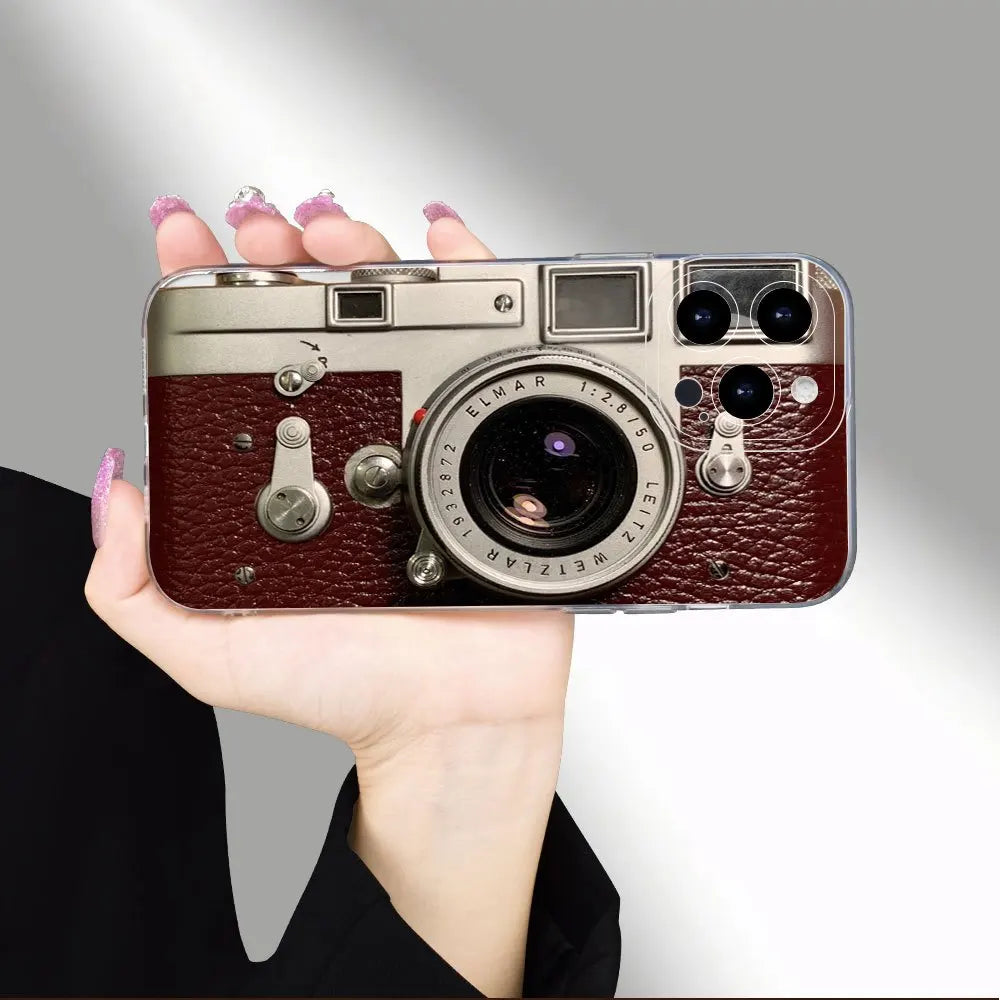 Vintage Camera Case Phone Case for iPhone 16 15 14 13 12PRO MAX Men and Women