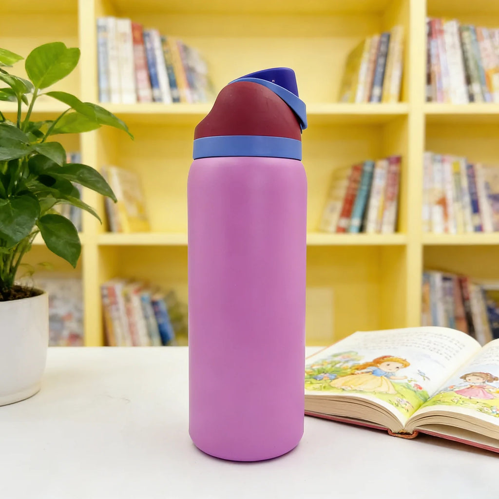 Owalaa pinkish purple 32oz/945ml stainless steel insulated water bottle with straw,for daily sports outdoor,perfect gift mbzr