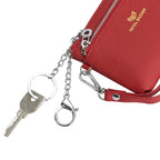 Royal Bagger Short Genuine Leather Wallet Woman New Soft First Layer Cow Leather Purse Ladies RFID Protected Card Holder Clutch mbzr