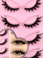 5 Pairs Of Luxurious Fluffy False Eyelashes - Thick, Wispy, 3D Volume, Reusable, Soft, Lightweight, Faux Mink Strip Lashes For D mbzr