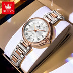 OLEVS 5608 Women Fashion Watch Stainless Steel Calendar Night Light Watch Original Brand Elegant Women Quartz Watch Reloj Mujer mbzr