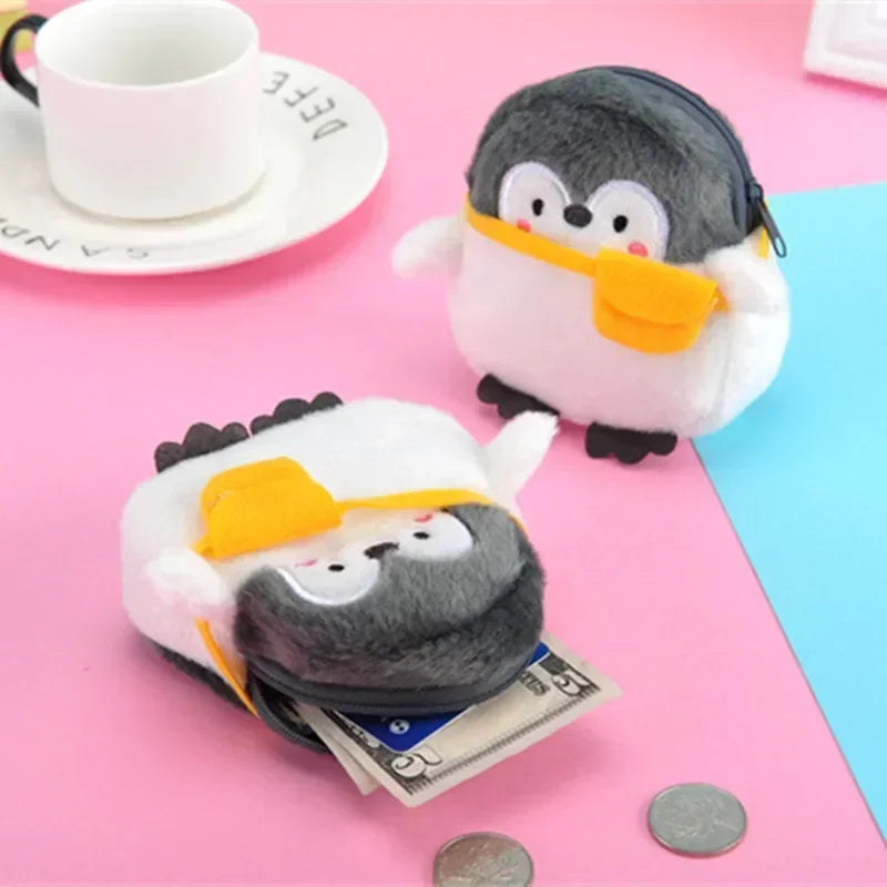 1PC Cute Coin Purse Zipper Change Purse with Keychain Small Headphone Lipstick Bag Mini Wallet Money Bag