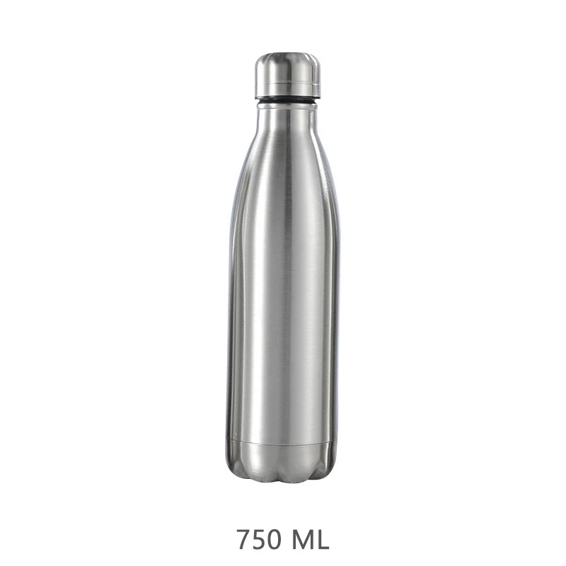 Stainless Steel Water Bottle 1 Liter Free Shipping Items, Drink Bottle for Sport Travel Cups,  500 750 1000ml Water Bottles mbzr