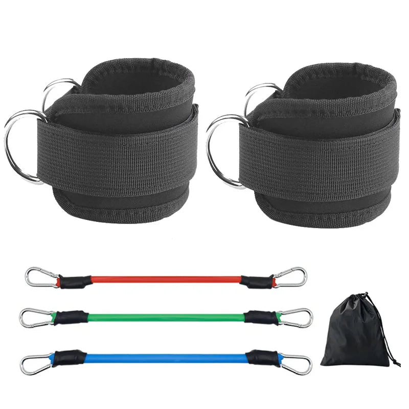Ankle Straps Resistance Bands Set Fitness Workout  Equipment  Yoga Elastic Fitness Ankle Weight Band for Gym Man Woman TLD01 mbzr