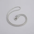 Sterling Silver Woven Chain Necklace Unisex Party Gift
