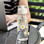 780ml Daisy Flower Plastic Water Bottle Sports Transparent Water Bottle Portable Gym Travel Clear Leakproof Drinking Bottle mbzr