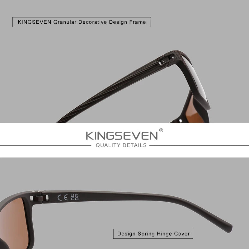 KINGSEVEN Polarized Sunglasses Women Driving Classic Square Frame Sun Glasses sunglasses for Men Outdoor Travel
