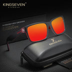 KINGSEVEN Square Frames Fashion Sunglasses For Women Men Driving Polarized UV400 Glasses Outdoor Protective Sports Eyewear