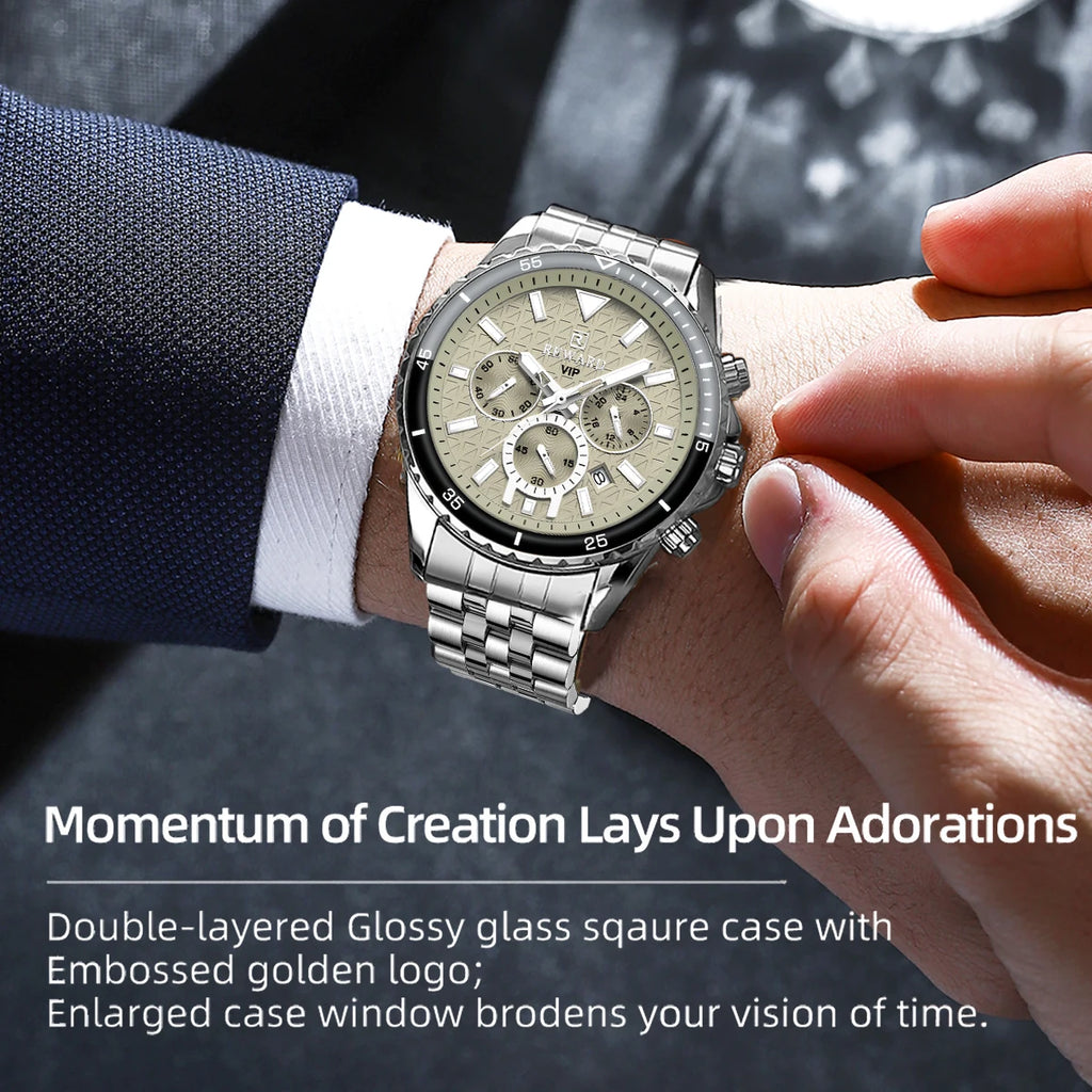 REWARD Watch For Men Fashion Military Sport Chronograph Clock Male Top Brand Luxury Waterproof Watches Montre Homme