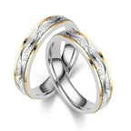 Simple Stainless Steel Frosted Couple Rings For Women Men Fashion Jewelry Valentine's Day Gifts For Lover Size 5-13 Wholesale