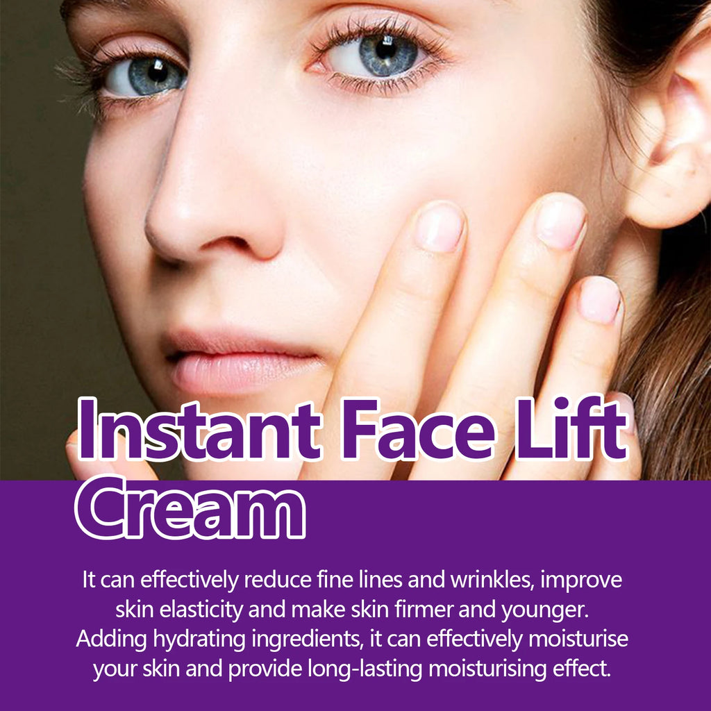 Instant Face Lift Cream Tightening Lifting Anti-Wrinkle Firming Moisturizer Smoothing Fine Lines Wrinkles Brightening Improve Dull Skin All Skin Types Daily Face Neck Eye Firming Treatment mbzr