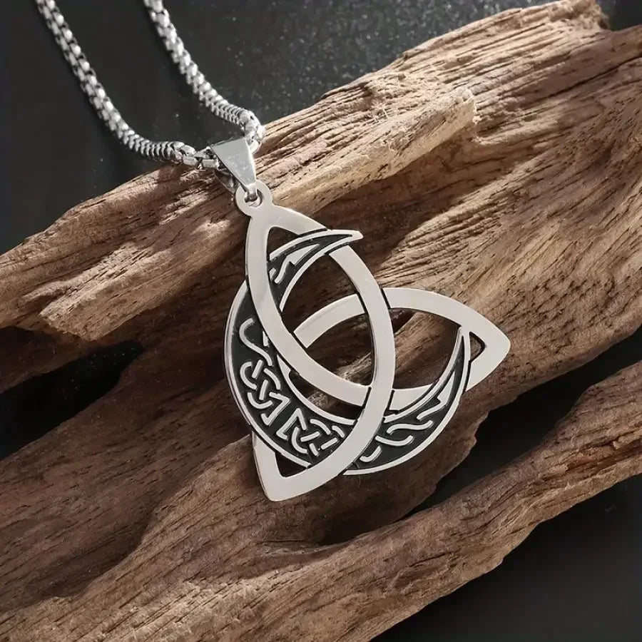 Classic Witch Mystery Moon Crescent Wiccan Pendant, Endless Sense Necklace Men Women Personalized Jewelry Accessories mbzr
