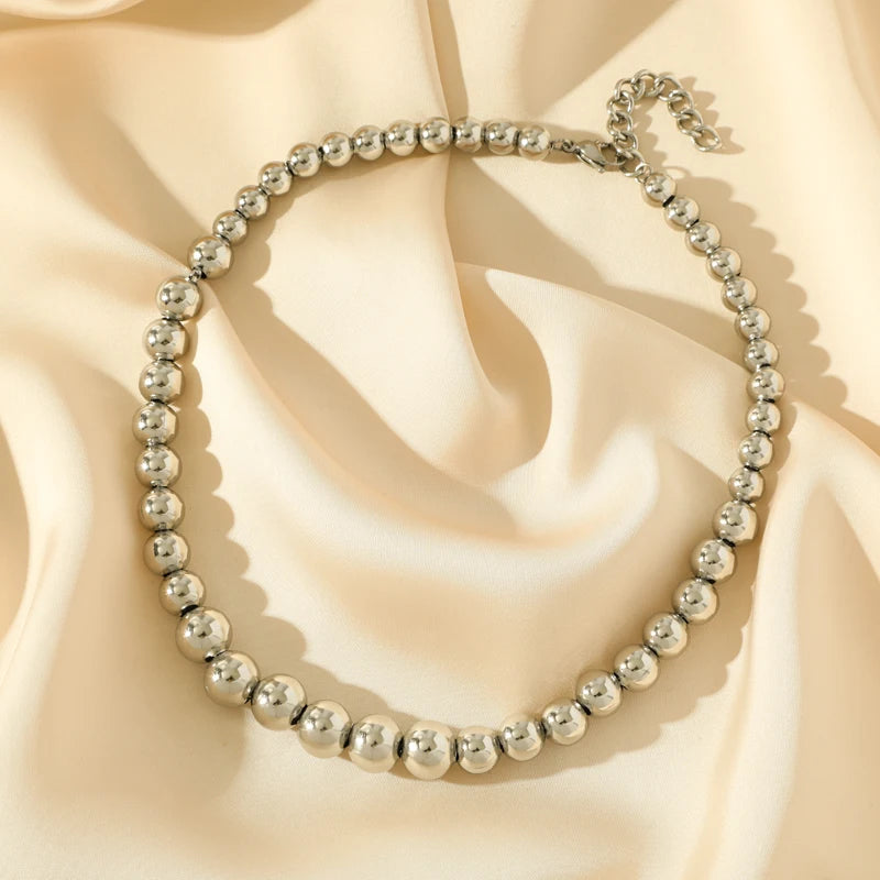 316L Stainless Steel Silver Color Heavy Cuban Chain Necklace For Women Men New Fashion Neck Chain Waterproof Jewelry