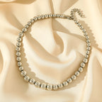 316L Stainless Steel Silver Color Heavy Cuban Chain Necklace For Women Men New Fashion Neck Chain Waterproof Jewelry