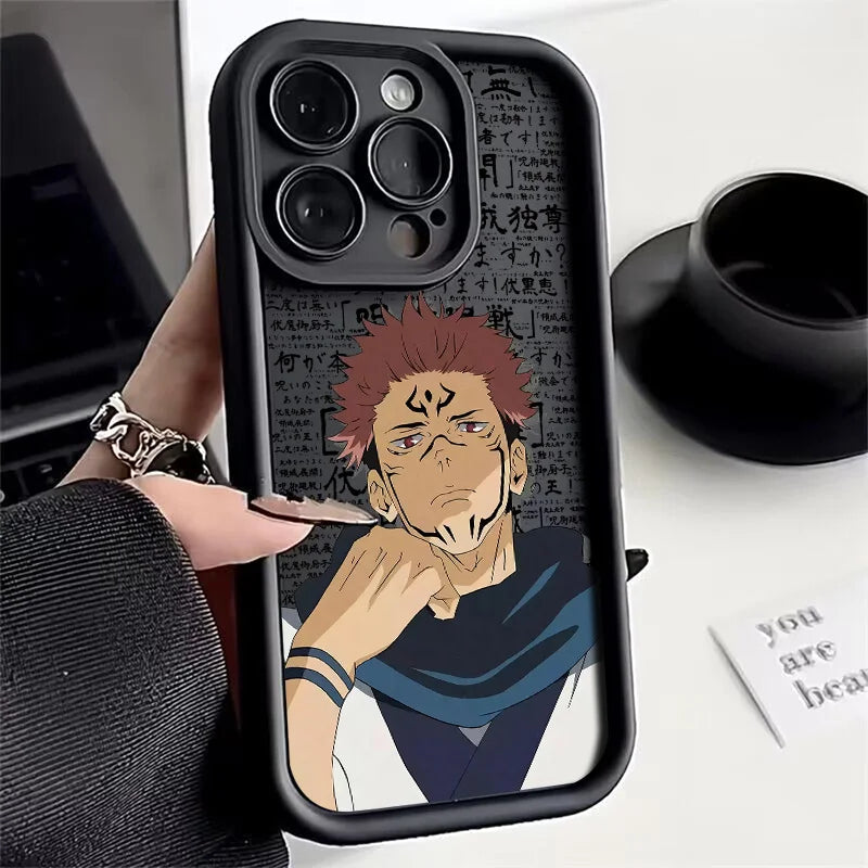 Anime Jujutsu Kaisen Phone Case For IPhone 17 16 15 14 13 12 11 pro 16 plus Cover