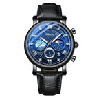 Men's quartz watch Leather strap waterproof watch Van Gogh Starry Sky decorated dial Chronograph Stopwatch Calendar available mbzr
