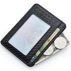 Men's Slim Thin Minimalist Front Pocket Wallets Men Anti Rfid Blocking Protected Magic ID Credit Card Holder PU Leather Wallets mbzr