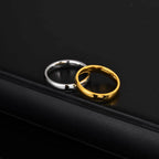 Vnox Simple Solid Color Stainless Steel Engagement Rings for Men, Elegant 4mm Wide Size 6-12 Wedding Band Anniversary Gifts New