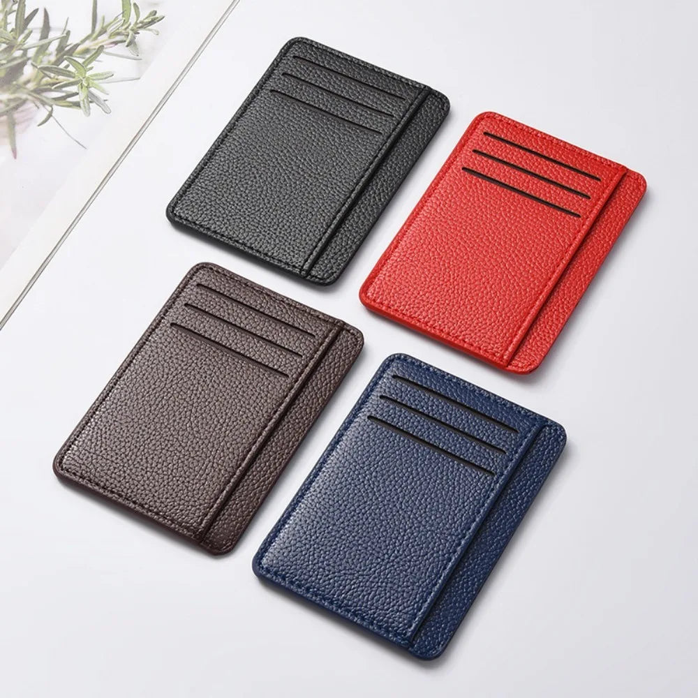 Men's Slim Minimalist Front Pocket Wallets RFID Blocking Credit Card Holder Portable Leather Wallets mbzr