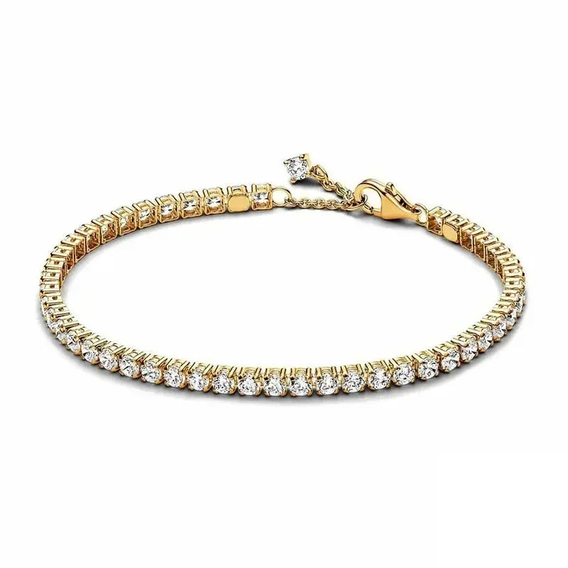 Hot selling 925 Sterling Silver Exquisite Stars Heart-shaped All Zircon Tennis Bracelet Luxurious Charm Bracelet Surprise Gifts mbzr