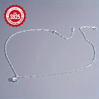 1 S925 sterling silver necklace with heart pendant - long lasting, safe for sensitive skin, nickel free, perfect for daily wear, a great gift for loved ones
