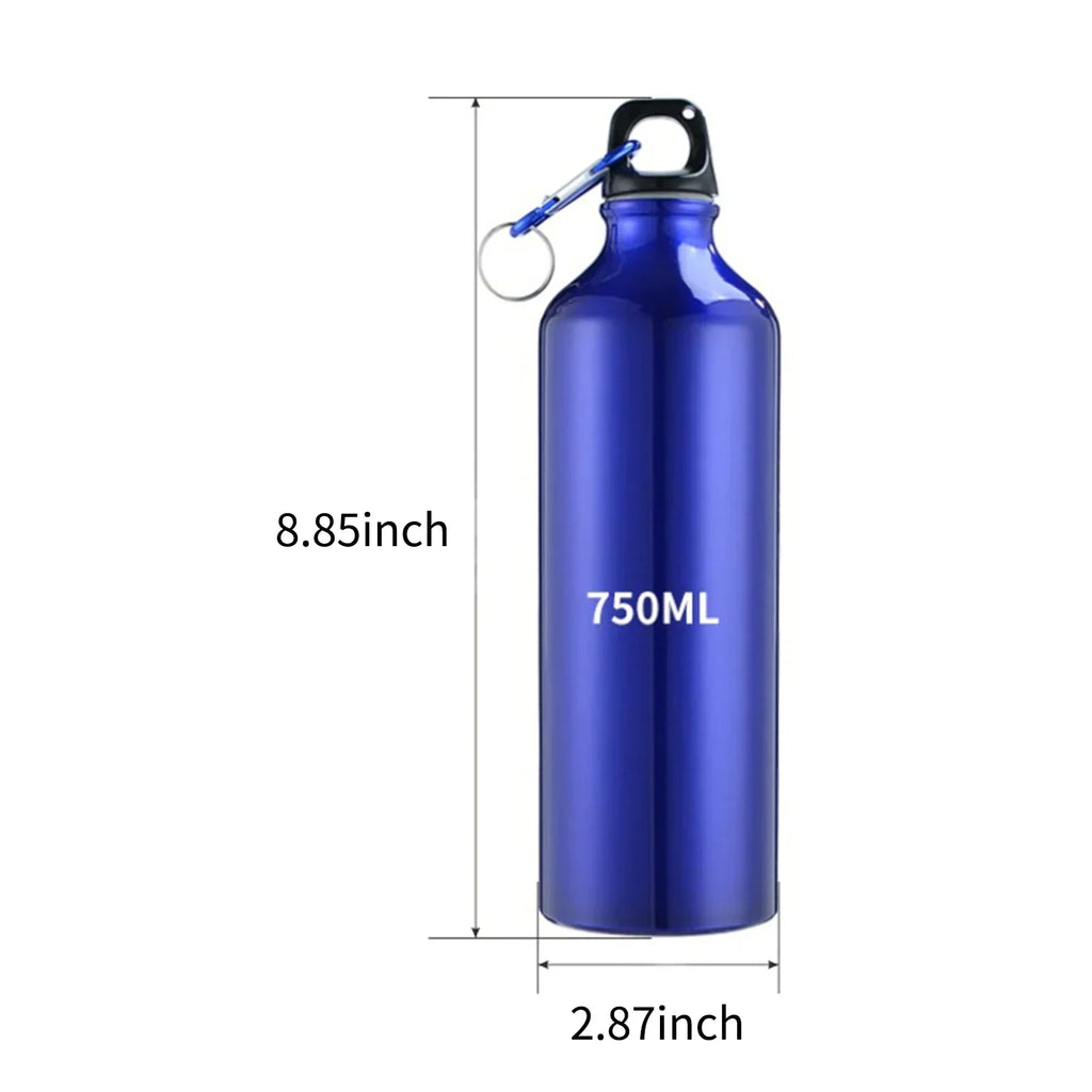 500/750mL Aluminum Outdoor Bike Sports Water Bottle Drinking Kettle Drinking Cup Leakproof Water Jug for Travel Running Camping mbzr