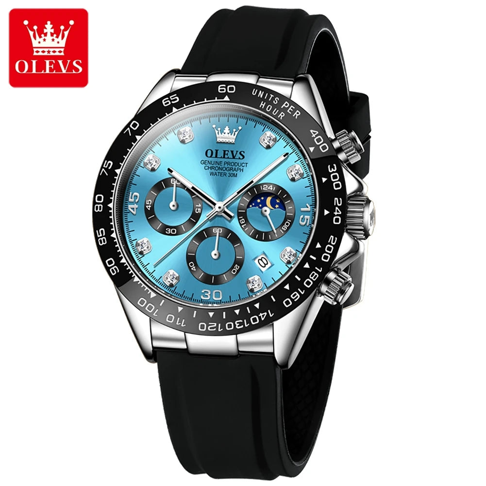 OLEVS 2875 Luxury Men Watch Quartz Man Watches Waterproof Luminous Top Brand Watch for Men Date Chronograph Sport Wristwatch mbzr