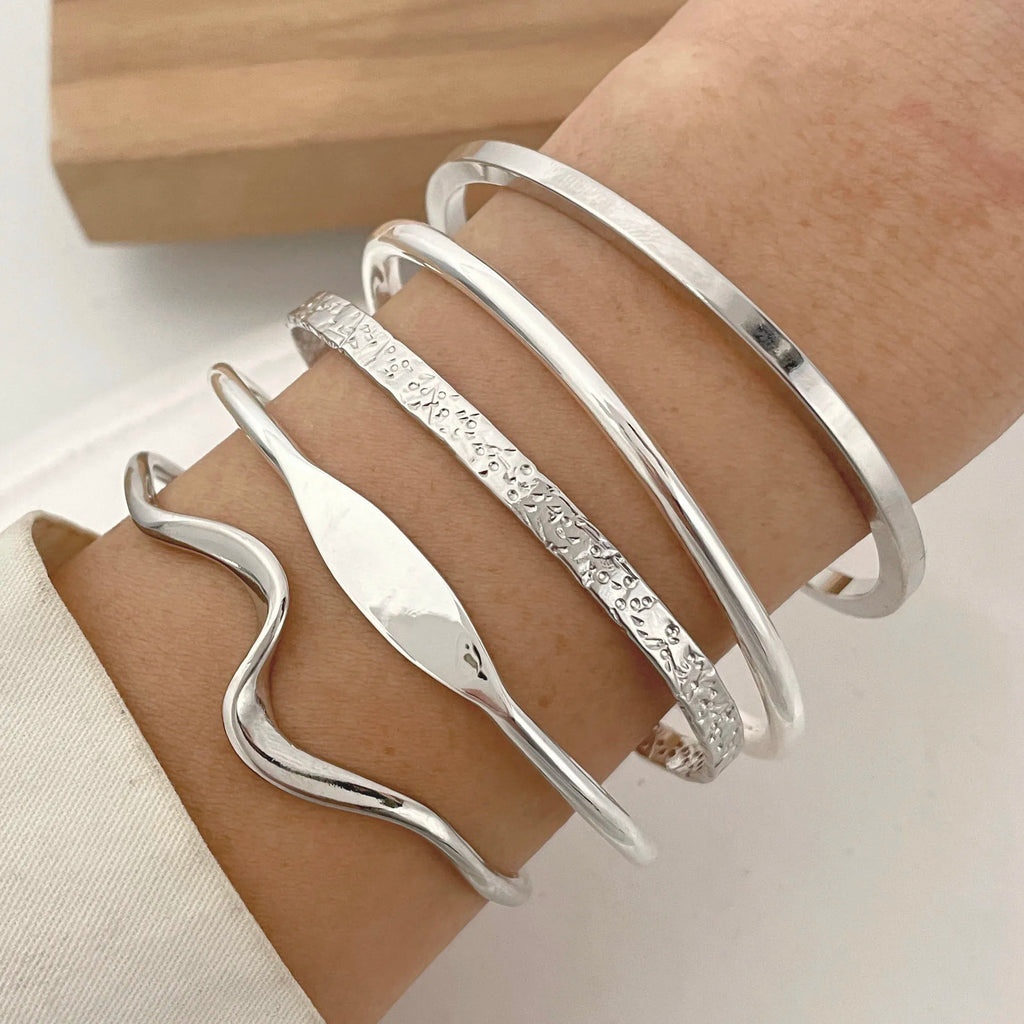 1pc  925 Sterling Silver Bracelets for Women Chain Accessories Trend Vintage Simple Heart Pendant Party Jewelry Gift mbzr