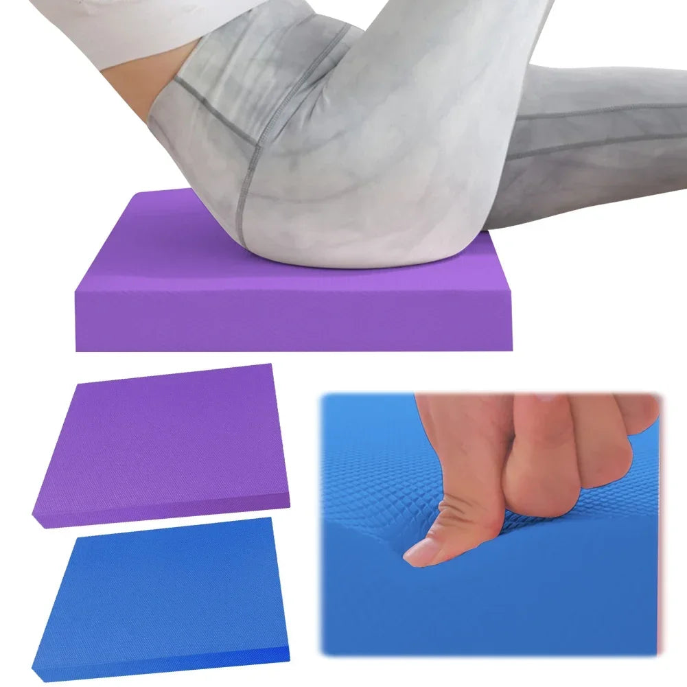 Non Slip Foam Yoga Balance Pad Stability Training Cushion Fitness Workout Floor Mat for Home Gym Pilates Core Strength Exercise Supplies mbzr