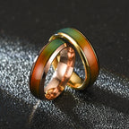 1PCs Changing Color Stainless Steel Rings Women Mood Emotion Feeling Temperature  6MM Width Ring For Men Couples Fashion Jewelry Gift