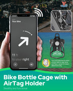 VICTGOAL Bicycle Water Bottle Holder Cage with Hidden AirTag Mount Squeeze Bottle mbzr
