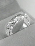1pc Elegant Flower Design Ring, Gift For Women, Suitable For Wedding, Engagement, Anniversary, Party And Other Occasions