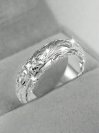 1pc Elegant Flower Design Ring, Gift For Women, Suitable For Wedding, Engagement, Anniversary, Party And Other Occasions