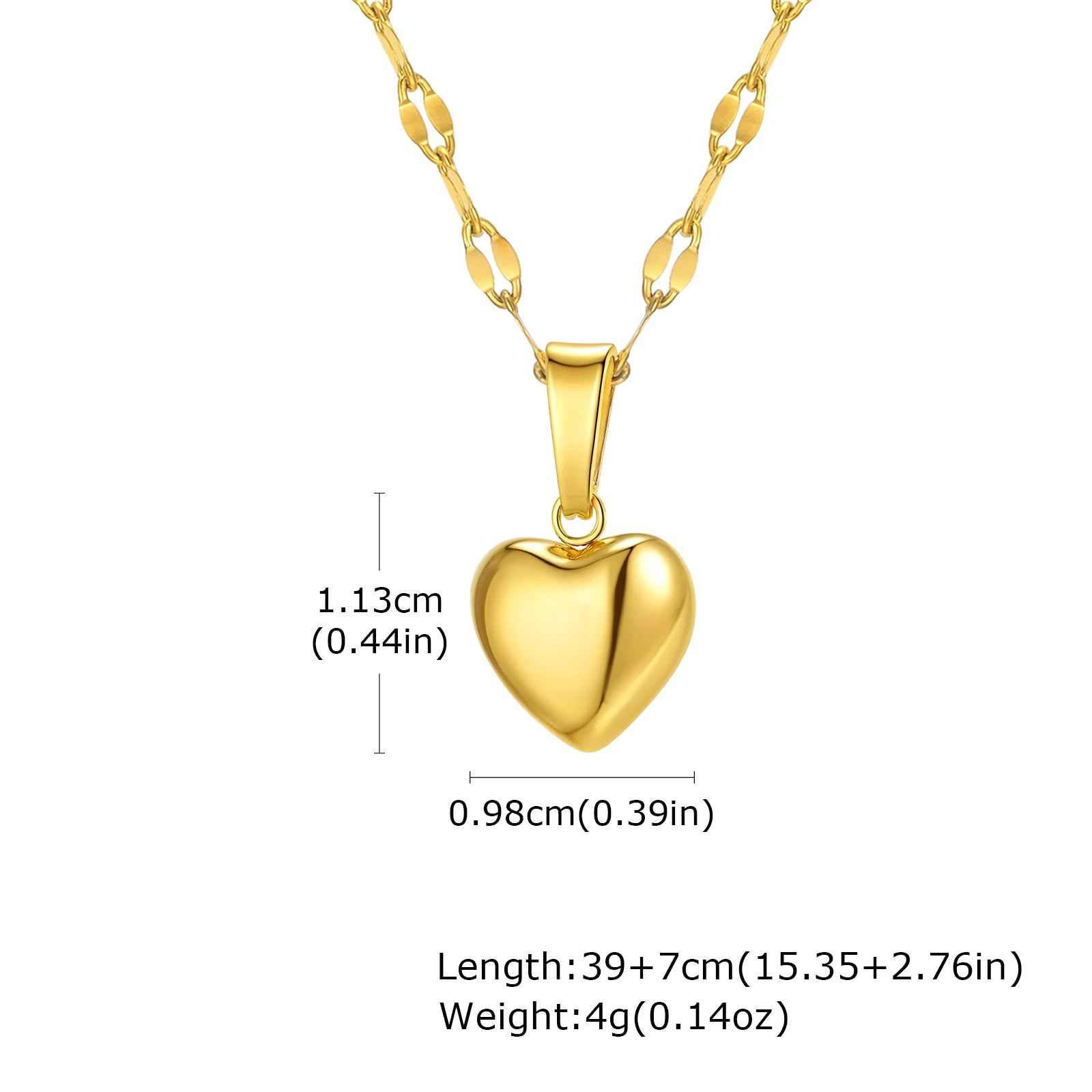 Women's Stainless Steel Heart Pendant Necklace Non fading Clavicle Chain Fashion Jewelry Necklace for Women Durable Hypoallergenic Neckwear Ideal for Daily Use Special Events and Gifting to Female Loved Ones necklace for wome