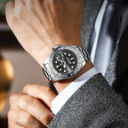 POEDAGAR Luxury Classic Man Wristwatch Waterproof Luminous Date Business Male Clock Stainless Steel Fashion Quartz Men's Watches mbzr