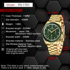2026 New Classic Men Watch PAGANI DESIGN Luxury Quartz Watch For Men Automatic Date Speed Sport Chronograph AR Sapphire crystal Stainless steel Wristwatch Men EU Local Shipping