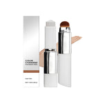Color Changing Foundation Stick Waterproof Sweatproof Lightening Full Coverage Concealer 2 in 1 Stick Foundation Makeup Brushes mbzr