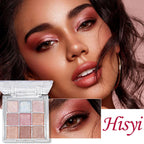 Pearlescent Fine Glitter Highlighter Dazzling Natural Eyeshadow Palette Long-lasting mbzr