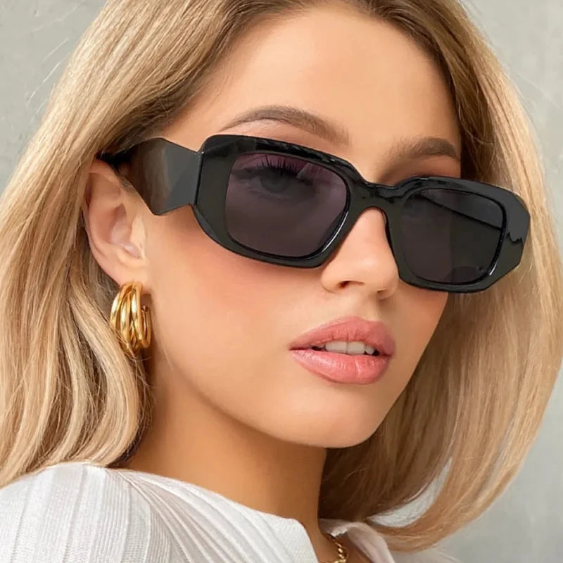 Vintage Small Square Gradient UV400 Sunglasses Women