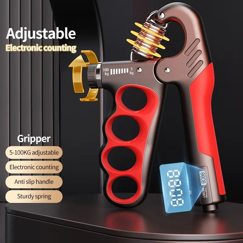 5-100Kg Adjustable Heavy Gripper Fitness Hand Exerciser Wrist Training Increase Strength Spring Finger Pinch Carpal Expander mbzr