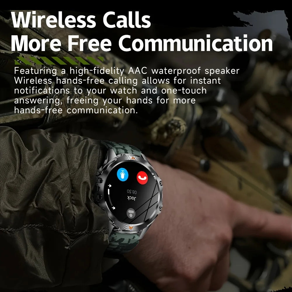 SENBONO AMOLED Smart Watch for Men 1100mAh Battery 25+Day Use Time Compass IP68 Waterproof Sport Men‘s Smartwatch for Men Women