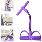 Portable Sit-Up Assist Band, 6-Tube Elastic Design (22cm Wide), Targets Abs, Arms, Chest, Legs & Hips, Multi-Scenario Use mbzr