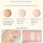 BB cream foundation (with brush) is waterproof, long-lasting, and moisturizing, suitable for all light skin tones. mbzr