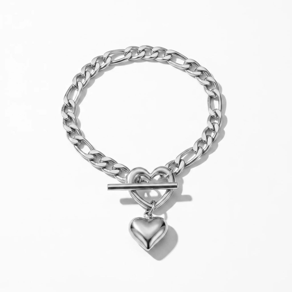 Women's stainless steel 18K gold bracelet that does not fade for a long time   fashionable heart shaped cross and starfish bracelet   luxury